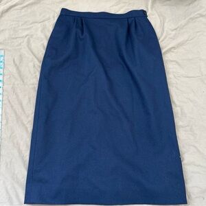 Pendleton Vtg Vintage Women’s Navy Blue Wool Pencil Skirt Made In USA Size 6